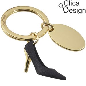 מחזיק מפתחות מתכת נעל אישה מבית Clica Design